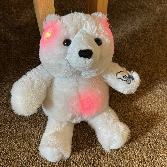 Cepia GloE White Teddy Bear Toy stuffed animal electronic glows lights up - Picture 3 of 3